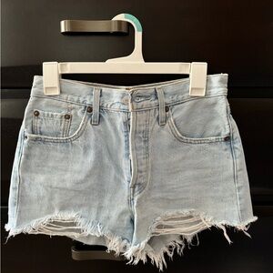 Levis Premium High Rise Jean Shorts